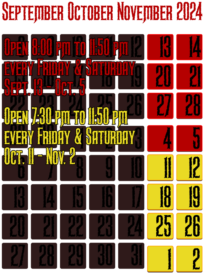 Dates & Hours of Operation